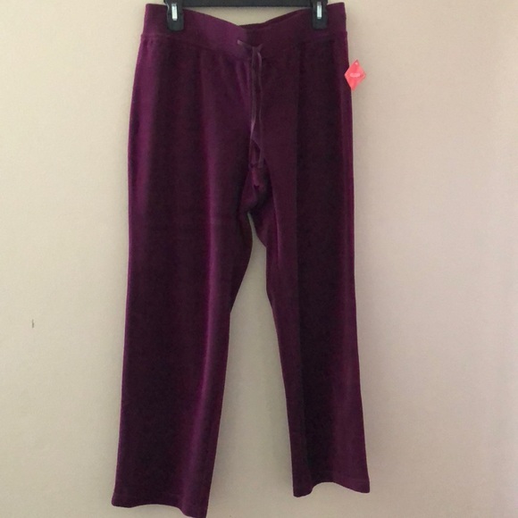 Active Velour Pull On Petite Pant New 